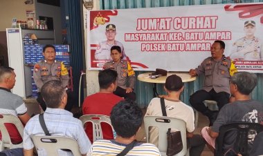 Jumat Curhat Polsek Batu Ampar, Wujud Sinergitas Polisi dan Warga Demi Kamtibmas yang Kondusif
