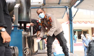 Polresta Barelang Musnahkan Barang Bukti Narkotika Seberat Lebih Dari 1 Kilogram