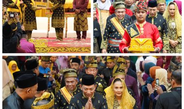 Kapolri Terima Anugerah Adat dari LAM Riau, Kapolda Kepri Hadir Saksikan Prosesi Penuh Makna