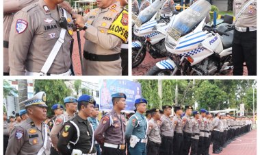 Operasi Patuh Seligi 2025 Dimulai, Polres Karimun Gelar Apel Pasukan Penuh Semangat