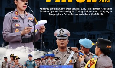 Kapolres Bintan Pimpin Apel Gelar Pasukan Operasi Patuh Seligi 2025