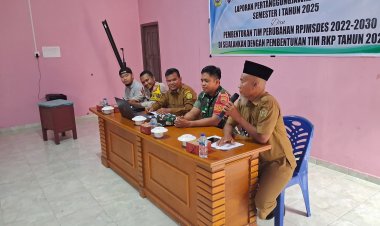 Bhabinkamtibmas Kawal Transparansi Dana Desa di Sawang Laut, Dorong Ketahanan Pangan dan Jaga Lingkungan