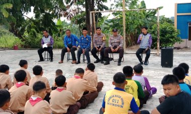 Polsek Kuba Gelar Sosialisasi Polisi Sahabat Anak di SMP Negeri 3 Kundur Barat