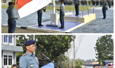 Perkuat Jiwa Nasionalisme, Prajurit dan PNS Lantamal IV Laksanakan Upacara 17’an