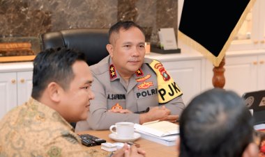 BAHAS SINERGI PENGAWASAN PEMILU: IRJEN POL ASEP SAFRUDIN KAPOLDA KEPRI TERIMA KUNJUNGAN BAWASLU