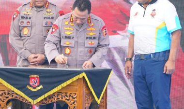 Kapolri Buka Kejuaraan Menembak dan Resmikan Lapangan Tembak Presisi Hoegeng Iman Santoso Mako Korbrimob Polri