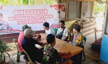 Minggu Kasih di Kampung Seraya: Polsek Batu Ampar Pererat Hubungan dengan Warga, Tegaskan Komitmen Jaga Keamanan