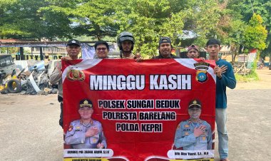 Warga Antusias Sambut Kegiatan Minggu Kasih Bhabinkamtibmas di Tanjung Piayu