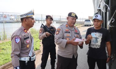 Wujud Nyata Kehadiran Polri, Polres Lingga Intensifkan KRYD di Pelabuhan Jagoh