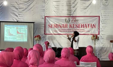 Bhayangkari Gelar Seminar Kesehatan Dan Pemeriksaan Kesehatan Gratis Dalam Rangka HKGB Ke-73