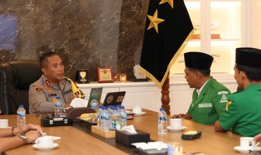 KAPOLDA KEPRI TERIMA AUDIENSI GERAKAN PEMUDA ANSOR KEPRI