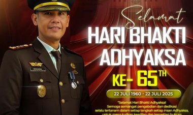 Ucapan Hari Bhakti Adhyaksa Ke-65 dari Kepala Kejaksaan Negeri Batam