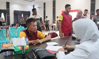 Polres Lingga Gelar Rikkes Berkala 2025: Wujud Nyata Komitmen Jaga Kesehatan Personel Demi Pelayanan Maksimal