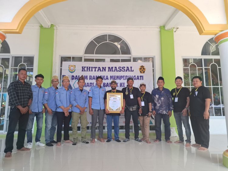 P-Kopral Hadiri Sunatan Massal dan Pagelaran Budaya dalam Rangka HUT ke-10 Barak 1605 di Sei Temiang, Batam