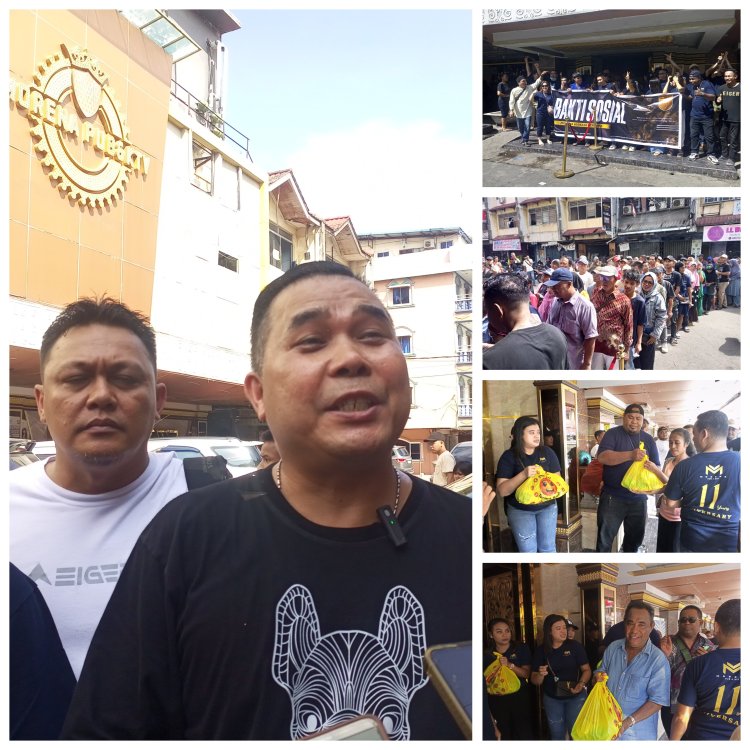 KTV Morena Bagikan 500 Paket Sembako untuk Warga Sekitar