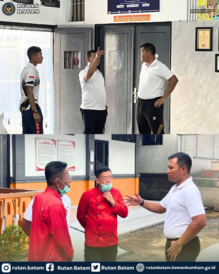 Karutan Batam Tinjau Dapur, Pastikan Makanan Warga Binaan Bersih dan Layak Konsumsi
