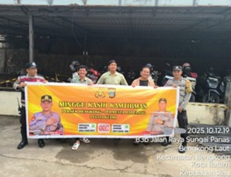 Polsek Bengkong Gelar Minggu Kasih Kamtibmas di Gereja GBI Tabgha