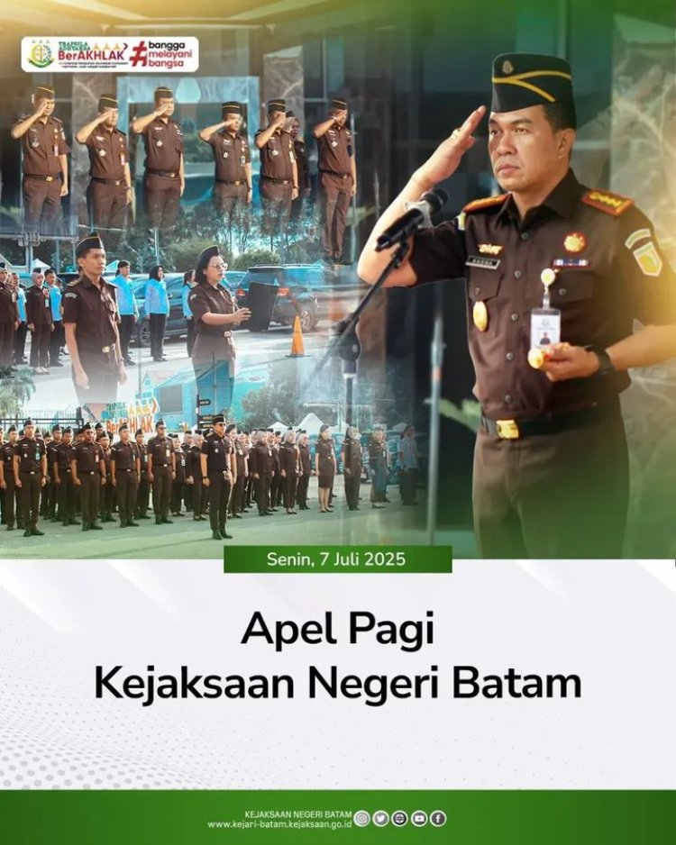 Apel Pagi Kejaksaan Negeri Batam, Kepala Kejari Tekankan Semangat Tanggung Jawab dan Integritas