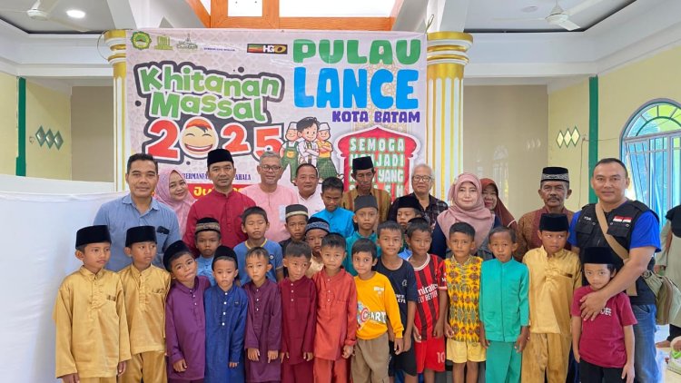 YSAI Gelar Khitanan Massal di Pulau Lance Batam Sambut 1 Muharram 1447 H