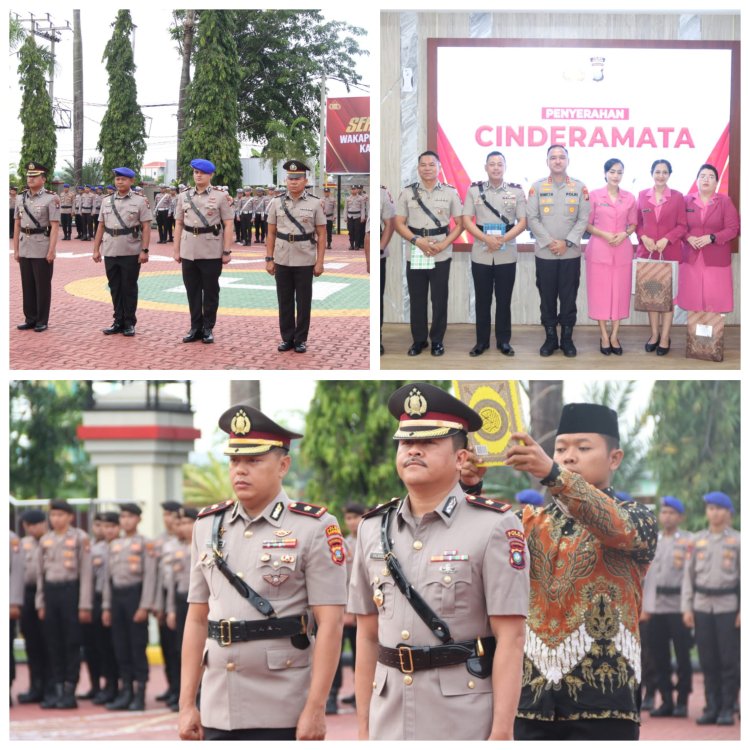 Polres Karimun Gelar Upacara Serah Terima Jabatan dan Kenal Pamit Pejabat Utama