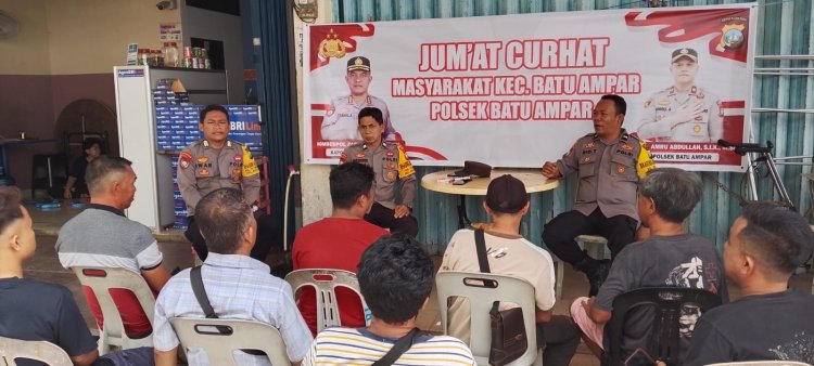 Jumat Curhat Polsek Batu Ampar, Wujud Sinergitas Polisi dan Warga Demi Kamtibmas yang Kondusif