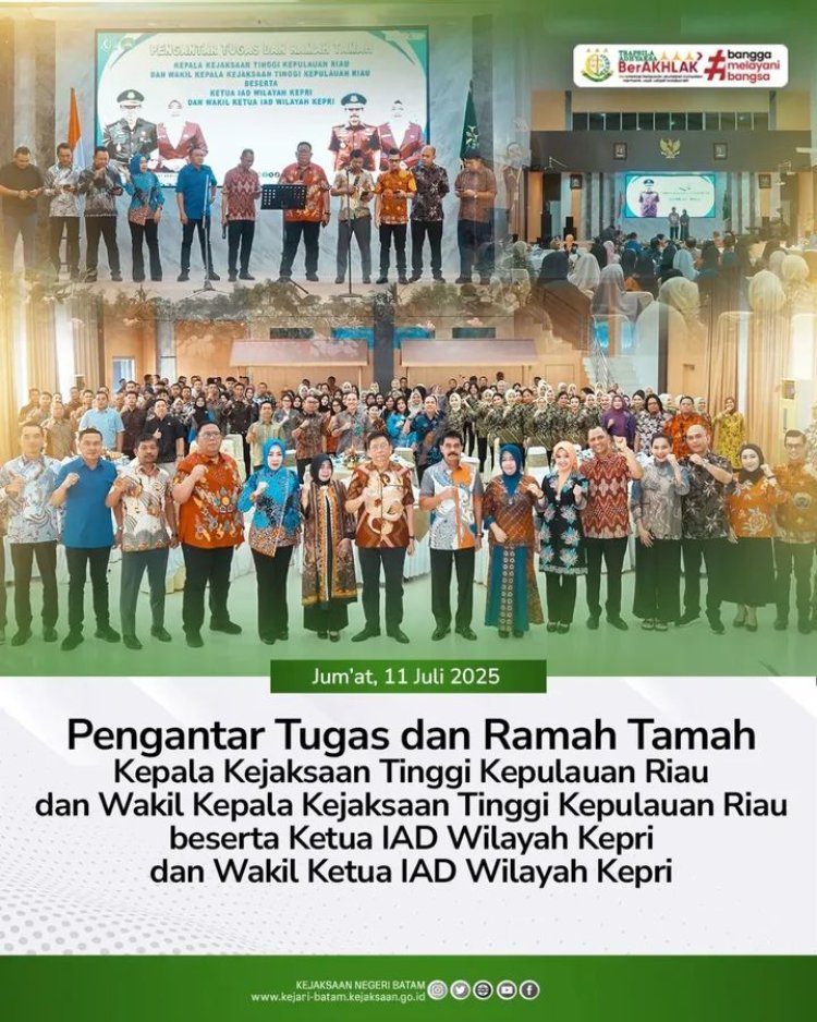Kajari Batam Hadiri Acara Pengantar Tugas dan Ramah Tamah di Kejati Kepri