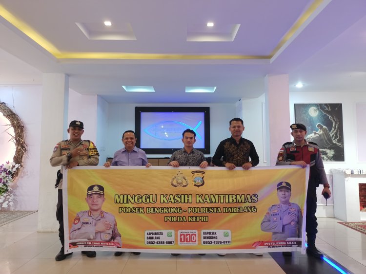 Hangatnya Kebersamaan di Minggu Kasih Polsek Bengkong Bersama Jemaat GBI Tabgha