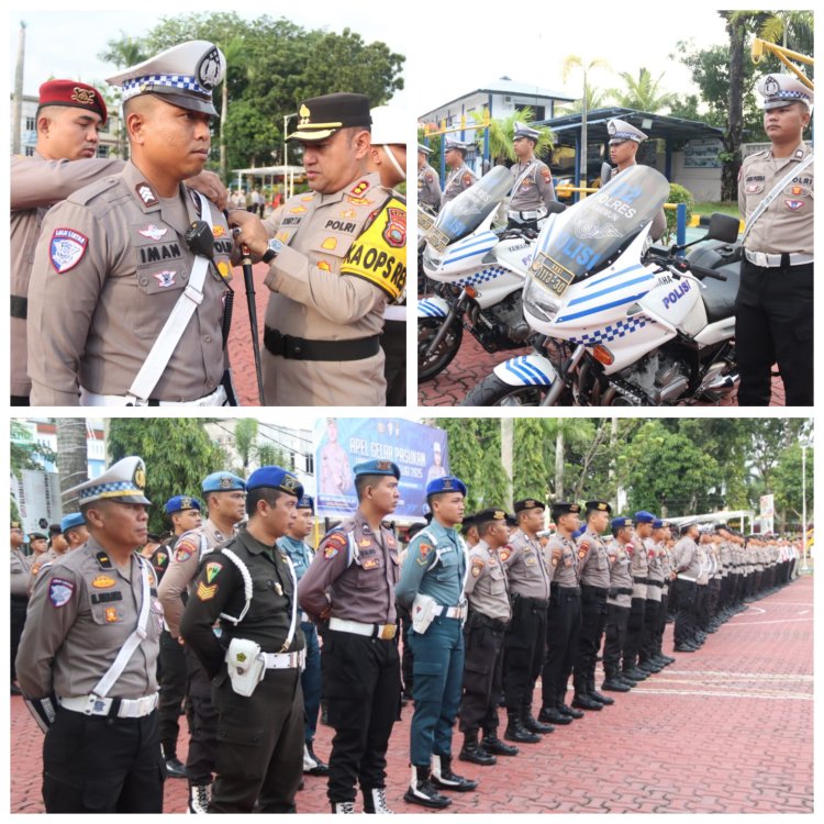Operasi Patuh Seligi 2025 Dimulai, Polres Karimun Gelar Apel Pasukan Penuh Semangat