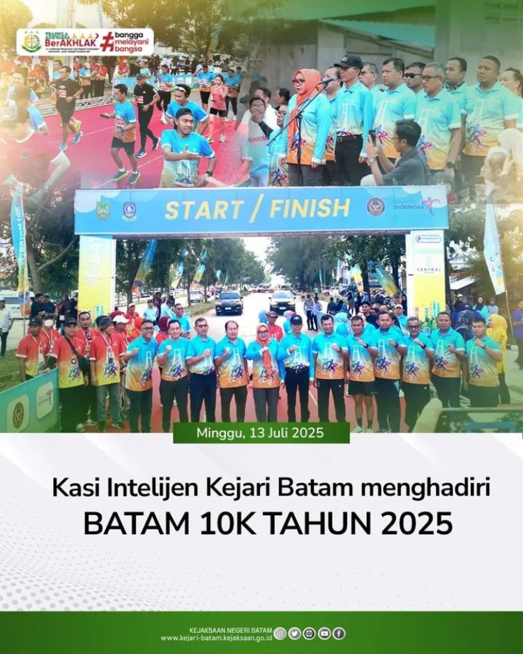 Kasi Intelijen Hadiri Batam 10K 2025: Wujud Dukungan Kejari Batam terhadap Gaya Hidup Sehat dan Sinergi dengan Masyarakat