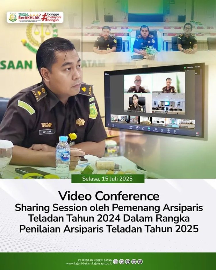 Berbagi Inspirasi: Kejari Batam Ikuti Sharing Session Arsiparis Teladan 2024