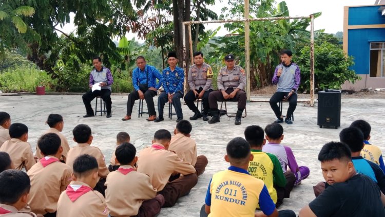 Polsek Kuba Gelar Sosialisasi Polisi Sahabat Anak di SMP Negeri 3 Kundur Barat