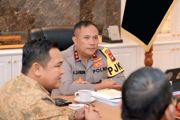 BAHAS SINERGI PENGAWASAN PEMILU: IRJEN POL ASEP SAFRUDIN KAPOLDA KEPRI TERIMA KUNJUNGAN BAWASLU