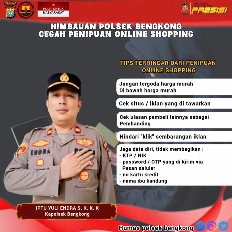 Waspadai Penipuan Online! Kapolsek Bengkong Imbau Masyarakat Lebih Cermat dan Waspada