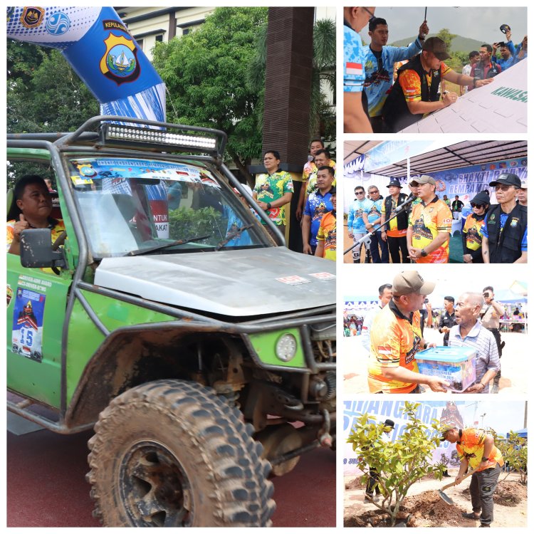 POLDA KEPRI GELAR REMPANG EXPEDITION: TANAM 1.150 POHON DAN SALURKAN 500 PAKET SEMBAKO