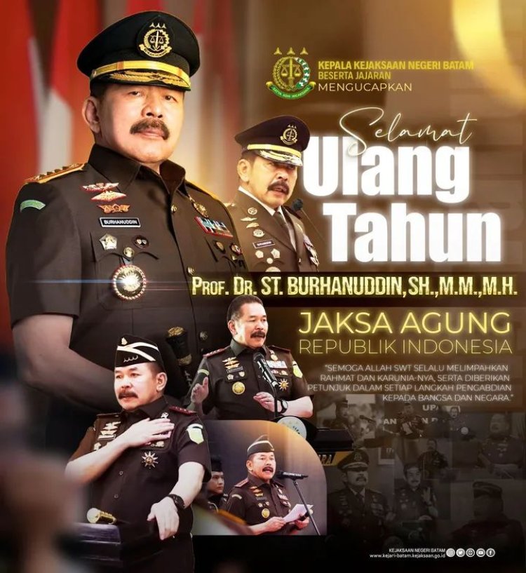 KEJARI BATAM UCAPKAN SELAMAT ULANG TAHUN KEPADA JAKSA AGUNG RI