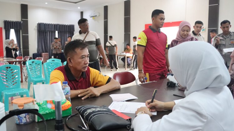 Polres Lingga Gelar Rikkes Berkala 2025: Wujud Nyata Komitmen Jaga Kesehatan Personel Demi Pelayanan Maksimal