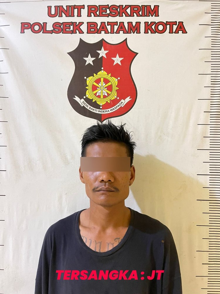 Cepat Tanggap, Polsek Batam Kota Ungkap Kasus Pencurian Besi Dalam Waktu 1x24 Jam