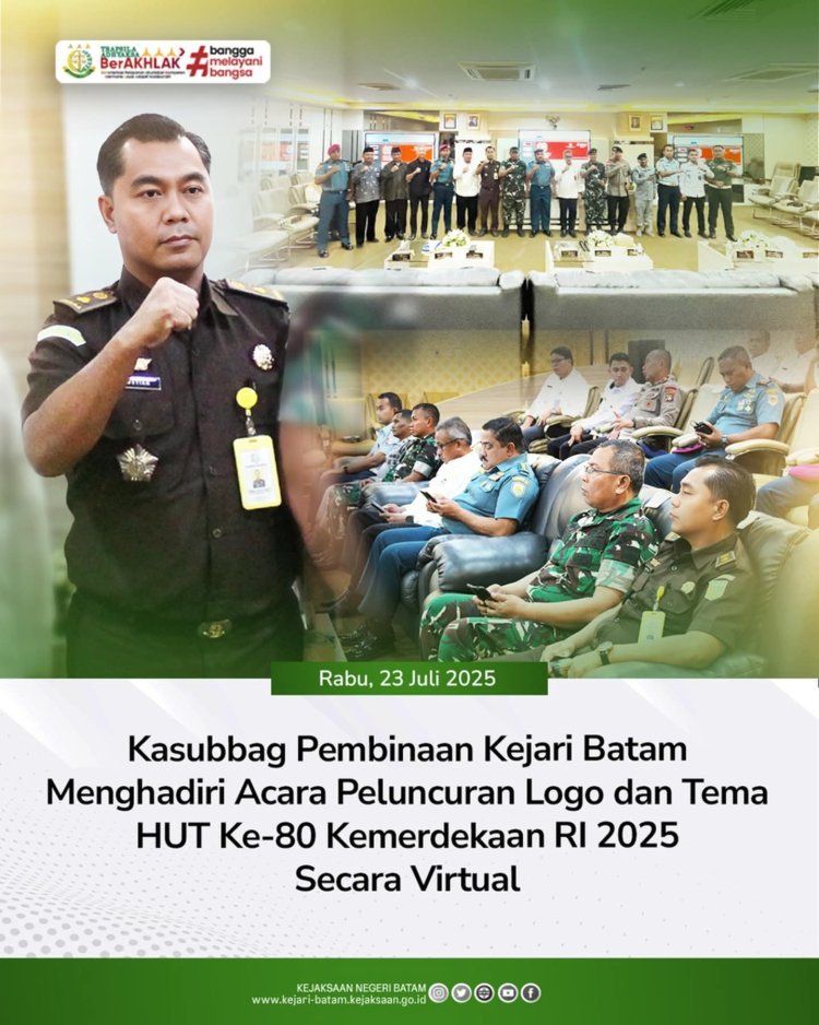 Kejaksaan Negeri Batam Hadiri Peluncuran Logo dan Tema HUT ke-80 RI: Teguhkan Semangat BISA untuk Negeri