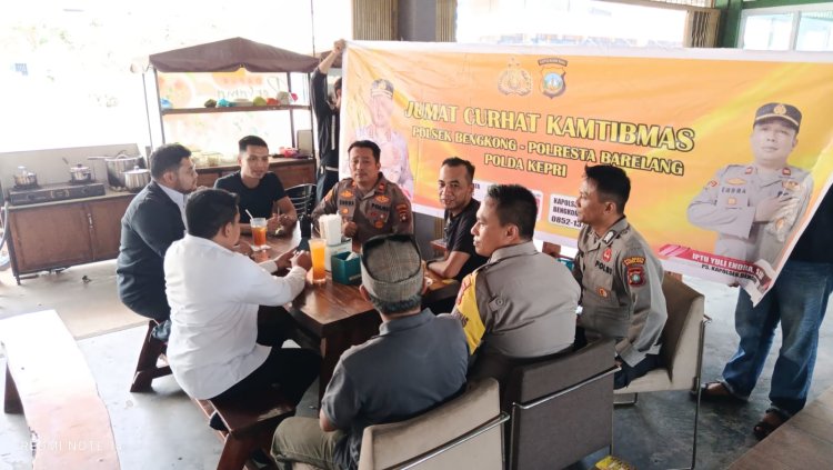 POLSEK BENGKONG GELAR JUMAT CURHAT: WADAH DISKUSI KAMTIBMAS BERSAMA MASYARAKAT