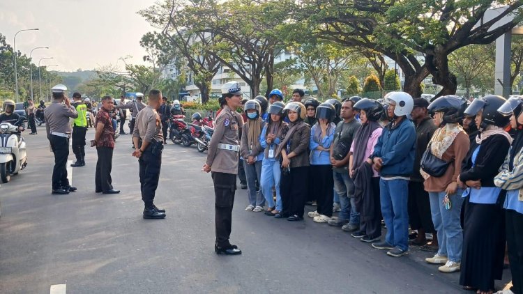 Police Go To Industri: Satlantas Polresta Barelang Gelar Edukasi Keselamatan Berlalu Lintas Di Kawasan Batamindo
