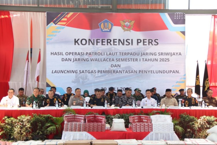 Bea Cukai Tutup Operasi Patroli Laut Terpadu Semester I 2025, Luncurkan Satgas Pemberantasan Penyelundupan