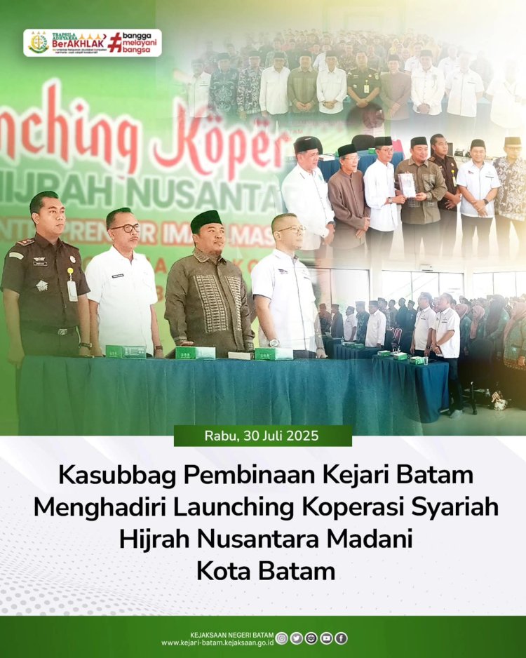 Koperasi Syariah Hijrah Nusantara Madani Resmi Diluncurkan di Batam