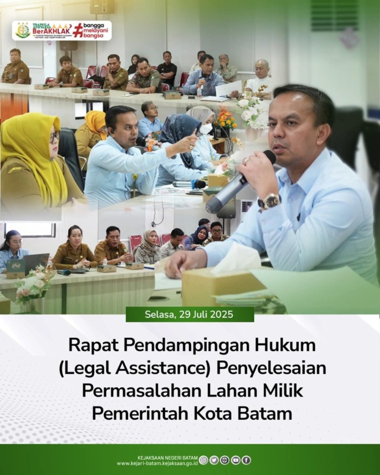 Kejari Batam Gelar Rapat Penyelesaian Permasalahan Lahan Milik Pemko, Fokus Berikan Pendampingan Hukum kepada Masyarakat