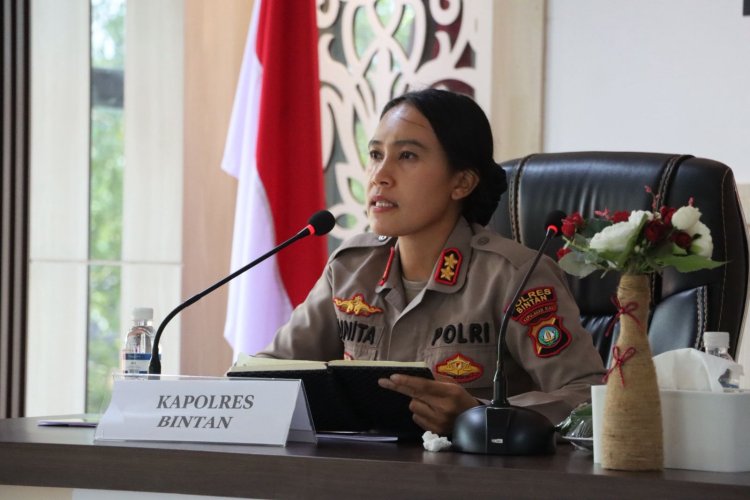 Kapolres Bintan Pimpin Anev Kamtibmas 2025.