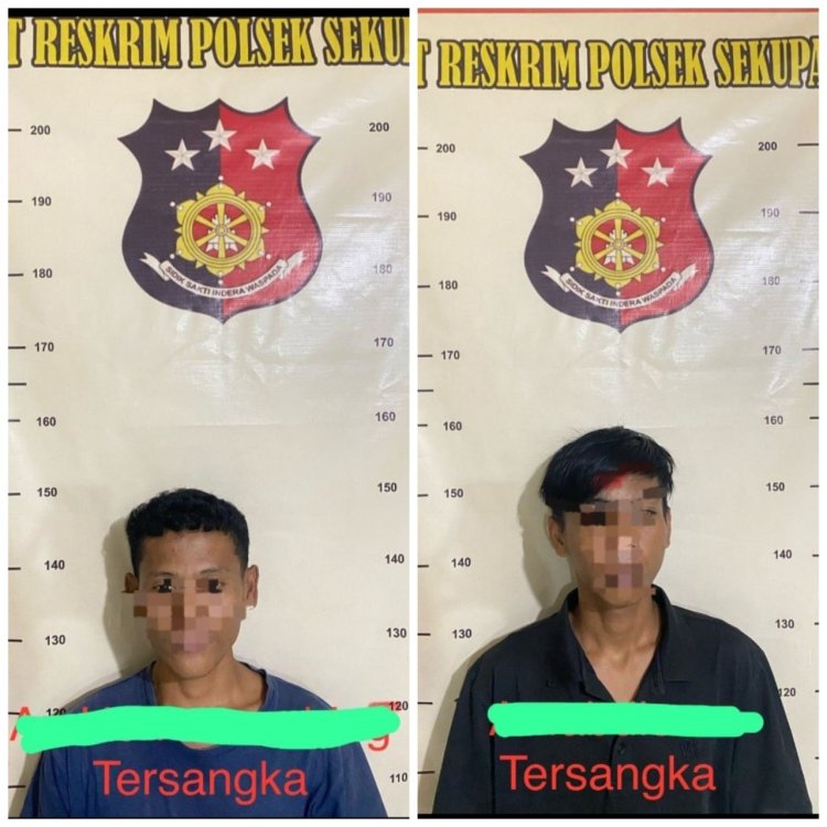 POLSEK SEKUPANG TANGKAP DUA PELAKU CURANMOR, MOTOR KORBAN BERHASIL DIAMANKAN