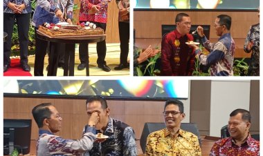 Momen Spesial, Pisah Sambut Kajari Batam Dirangkai Perayaan Ultah ke-57 Amsakar Achmad