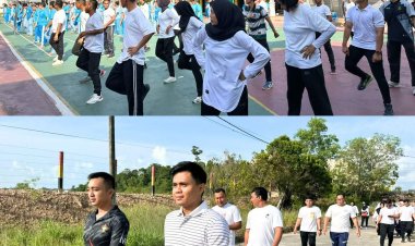 Rutan Batam Gelar Olahraga Bersama, Perkuat Kebugaran dan Kekompakan Petugas serta Warga Binaan