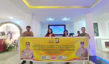 Minggu Kasih Polsek Bengkong di Gereja GBI Tabgha: Jalin Kehangatan dan Semangat Kebersamaan HUT RI ke-80