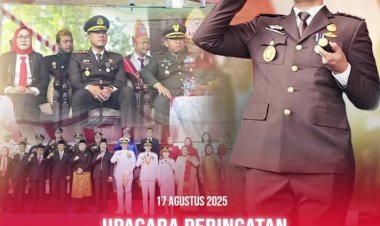 Kejari Batam Ikuti Upacara HUT ke-80 RI Bersama Forkopimda di Dataran Engku Putri