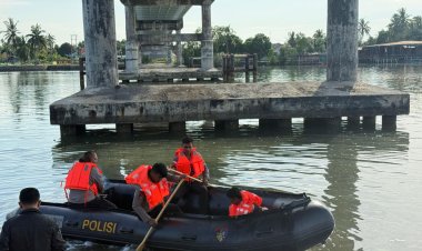 Respon Cepat, Tim Gabungan Polres Bintan Lakukan Pencarian Nelayan Hilang di Perairan Busung